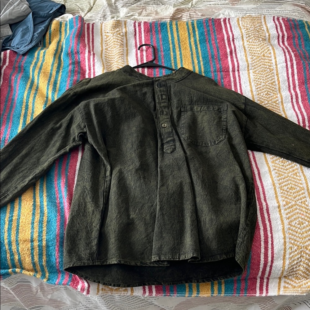 Dark Green Long Sleeve Shirt